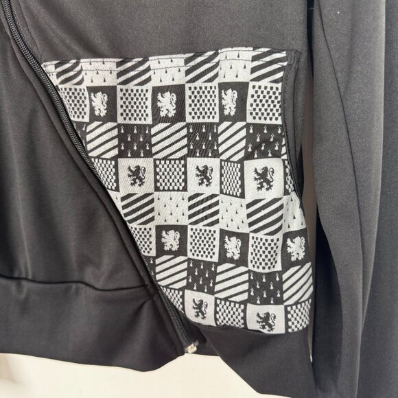 Wizarding World of Harry Potter Gryffindor Asymmetrical Zip Hooded Jacket Medium - Picture 5 of 13